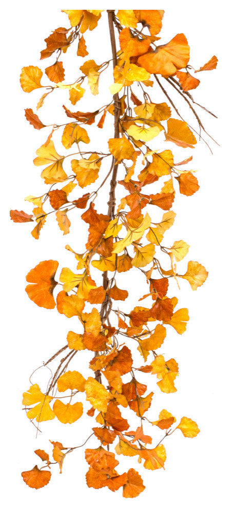 Fall Gingko Leaf Garland, 2-Piece Set
