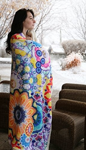 Large Extra Plush Sherpa Throw Blanket 68X54, Stardust