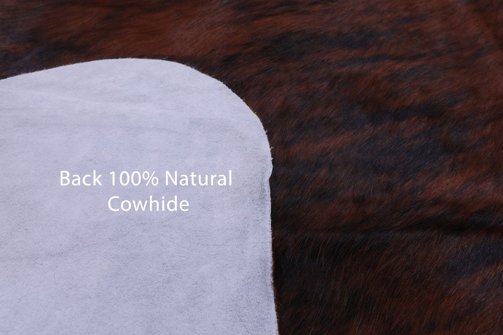 Brindle Natural Cowhide Rug 7' 1" X 6' 1" C2334