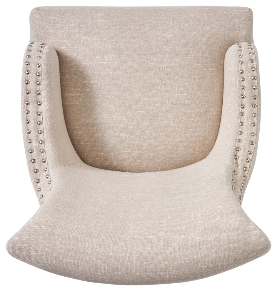 GDF Studio Baldwin Light Beige Fabric Arm Chair