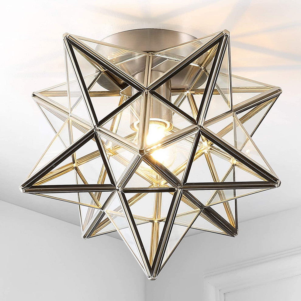 Moravian Star Ceiling Light Contemporary Flush Mount Ceiling Fixture