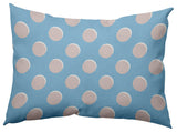 Polka Dots Decorative Throw Pillow, Carolina Blue, 14"x20"