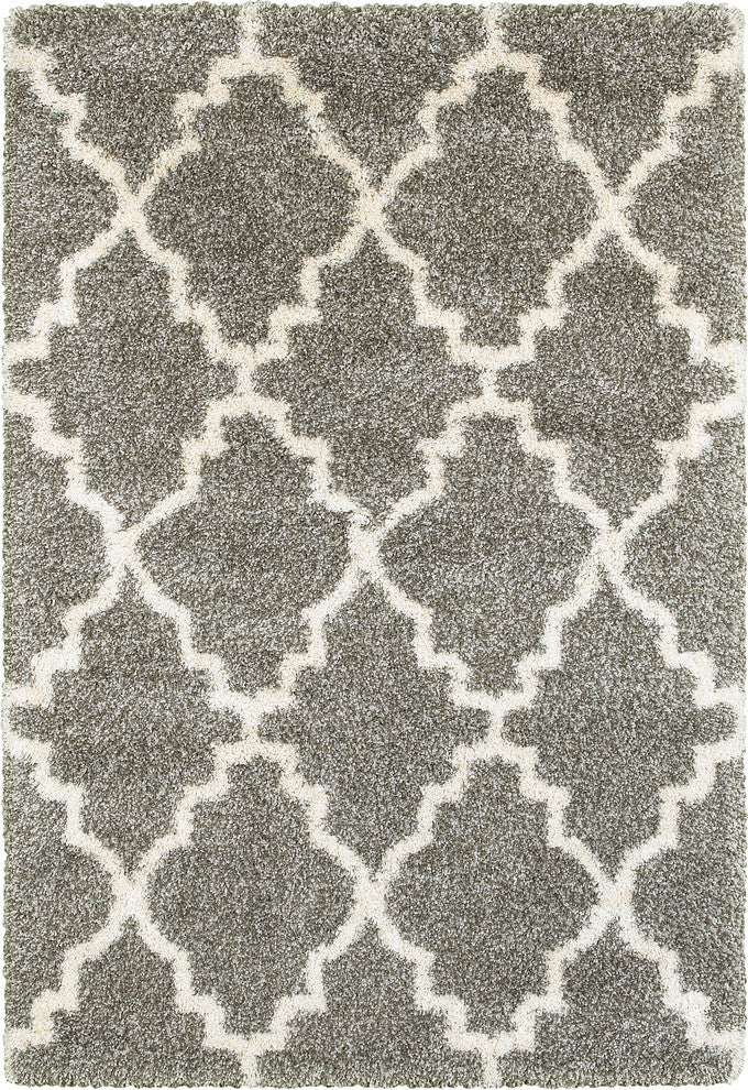 Oriental Weavers Henderson Shag 092E9 Grey, 7''10" Round