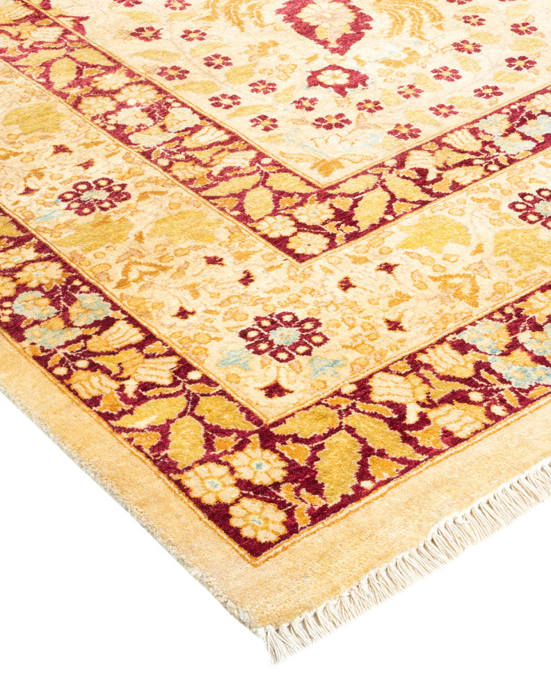 Mogul, One-of-a-Kind Hand-Knotted Area Rug Yellow, 8' 1" x 10' 1"