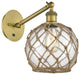 Innovations 317-1W-BB-G122-8RB 1-Light Sconce, Brushed Brass