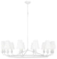 Ziba 12-Light Indoor Extra Large Chandelier, Matte White