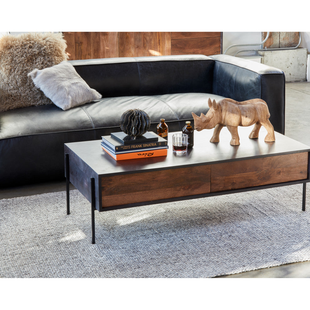 Kirby Sofa Darkstar Black Leather