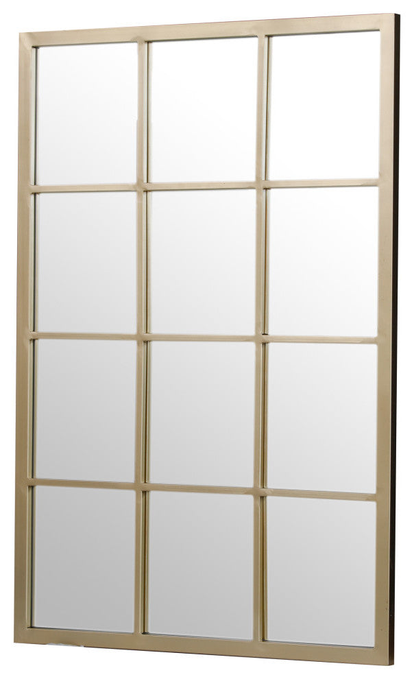 Decorative Window Mirror 36x28", Gold