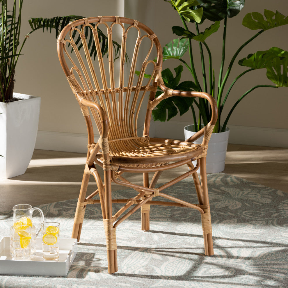 Bree California Coastal Rattan Dining Chair
