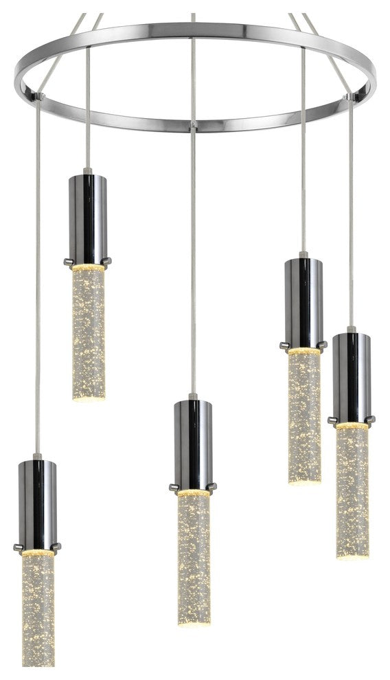 Woodbridge Lighting Pixie 5-Light Pendant Chandelier, 21"D