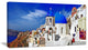 Oia Village Greece Panorama, Landscape Canvas Art Print, 40x20