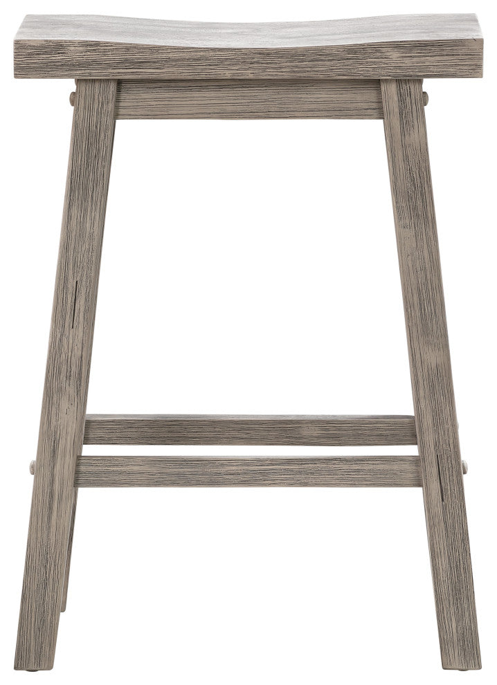 Sonoma Saddle Counter Stool [Storm Gray Wire-Brush]