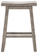 Sonoma Saddle Counter Stool [Storm Gray Wire-Brush]