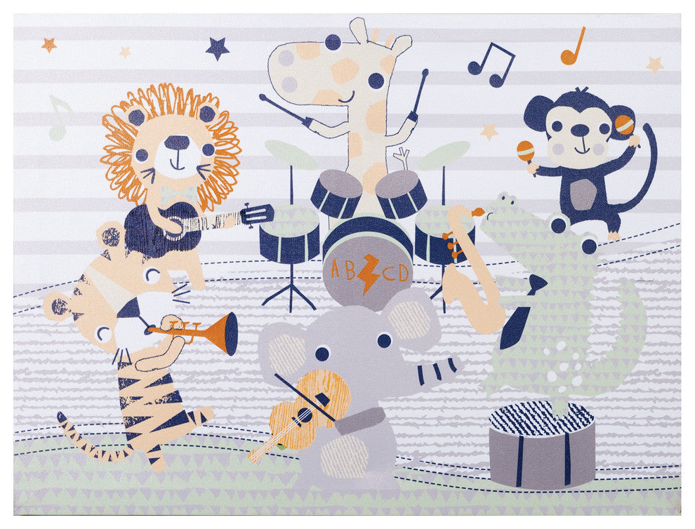 Trend Lab "Safari Rock Band" Canvas Wall Art- 102724