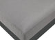 Nizuc Water Resistant Patio L-Shaped Modular Sectional, Gray, 5-Piece: 2 Armless Chair, 3 Corner Chair, Dark Gray Aluminum Frame