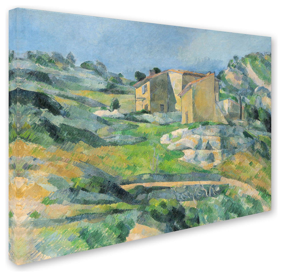 Paul Cezanne 'Houses in the Provence 1833' Canvas Art, 19x14