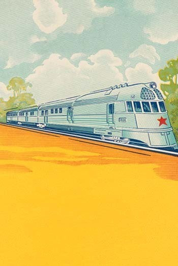 Red Star Bullet Train- Gallery Wrapped Canvas Art 28" x 42"