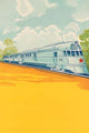 Red Star Bullet Train- Gallery Wrapped Canvas Art 28" x 42"