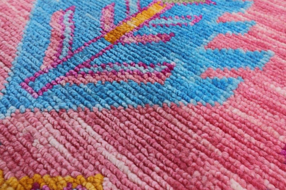 8' 1" X 10' 0" Moroccan Handmade Wool Rug - Q15411