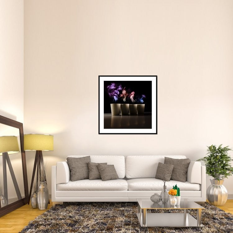 "Demons" Framed Digital Print by Marc Huybrighs, 44x44"