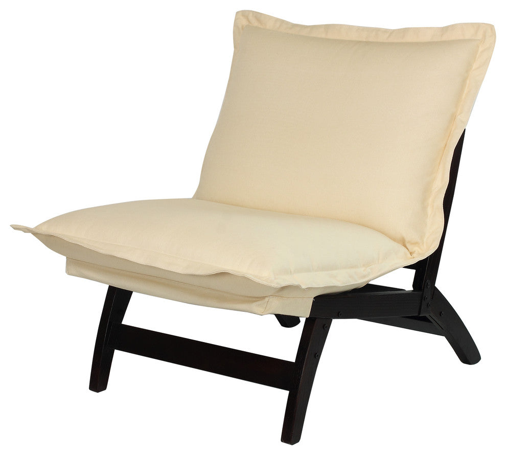 0Casual Folding Lounger Chair-Espresso
