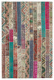 Rug N Carpet - Handmade Oriental 6' 8" x 10' 0" Faded Patchwork Area Rug