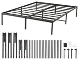 VEVOR Queen Size Bed Frame 14" Metal Bed Frame Platform 1500 lbs Noise Free