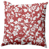 Evelyn Decorative Throw Pillow, Ligonberry Red, 20"x20"