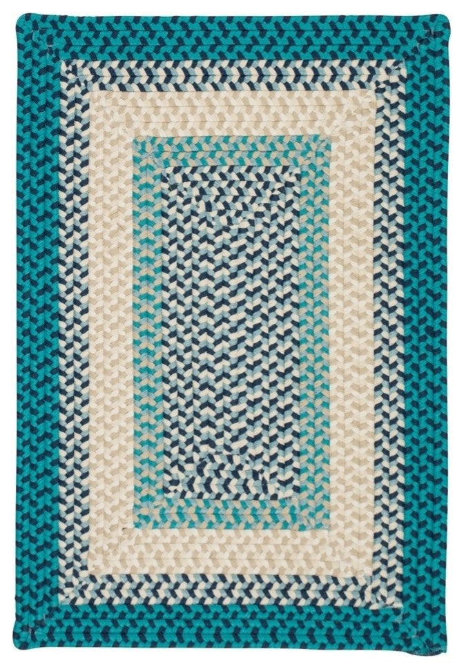 Colonial Mills Montego MG99 Oceanic Indoor/Outdoor Area Rug, Square 4'x4'