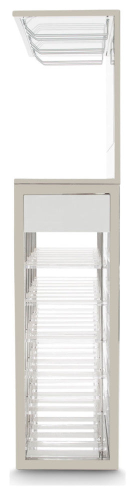 State St. Wine Bar Cabinet - Off White