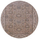 Ahgly Company Indoor Round Mid-Century Modern Area Rugs, 7' Round
