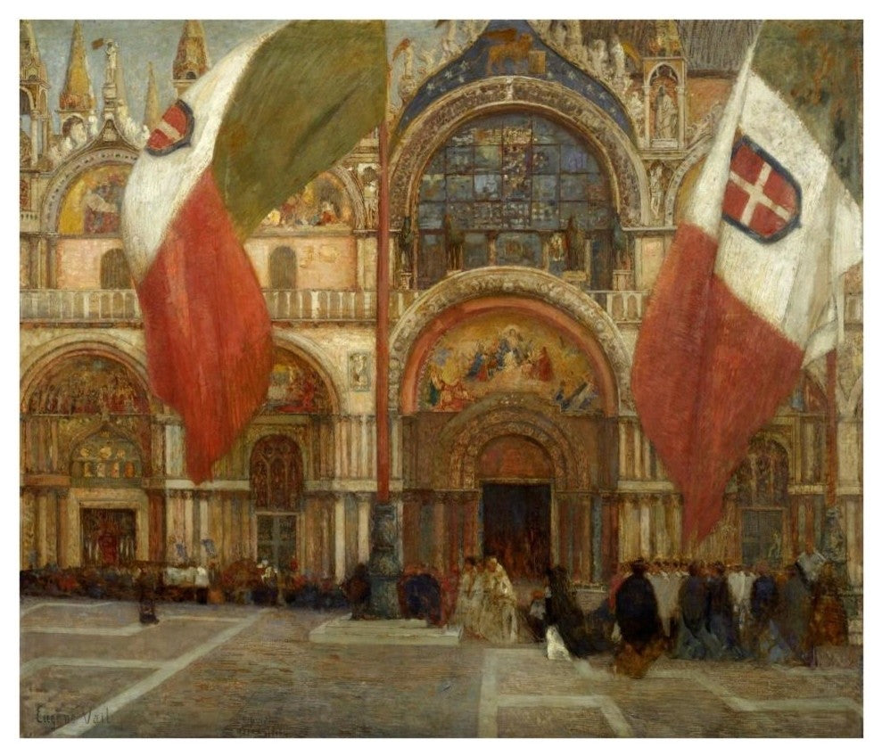 "Jour de fÃªte Ã  Venise, ca. 1904" Print by Eugene Lawrence Vail, 38"x33"