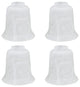 Aspen Creative 23024-4 Replacement Bell Shaped Alabaster Glass Shade 4 Pack