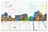 Marlene Watson 'Reno Nevada Skyline Mclr-1' Canvas Art, 12"x19"