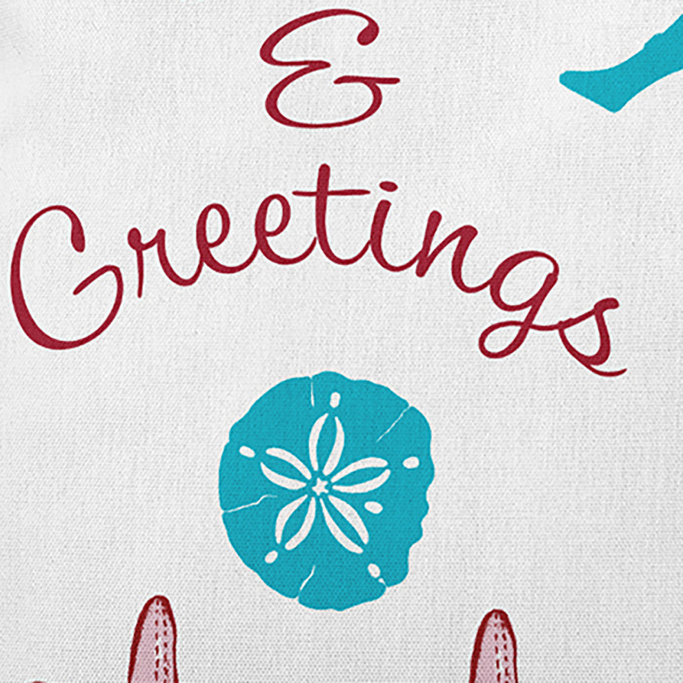 Seas and Greetings Accent Pillow, Turquoise, 16"x16"