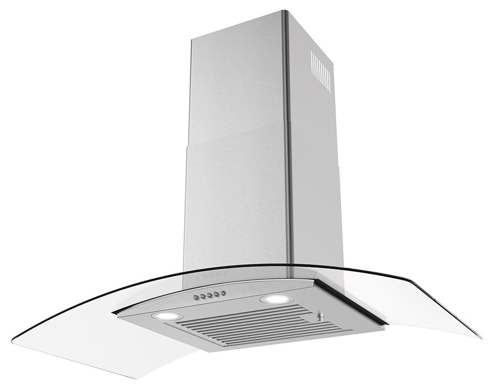 Streamline 36" Alfonso Convertible Wall Mount Range Hood, Stainless Steel