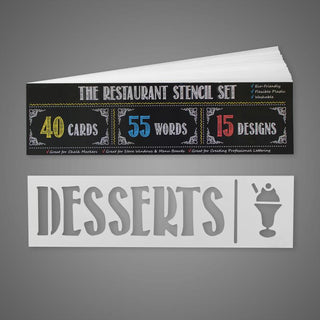 Canterbury Wall Mount Magnetic Chalkboard Sign Set-White