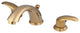 Kingston Brass Widespread Bathroom Faucet With Retail Pop-Up, Polished Brass