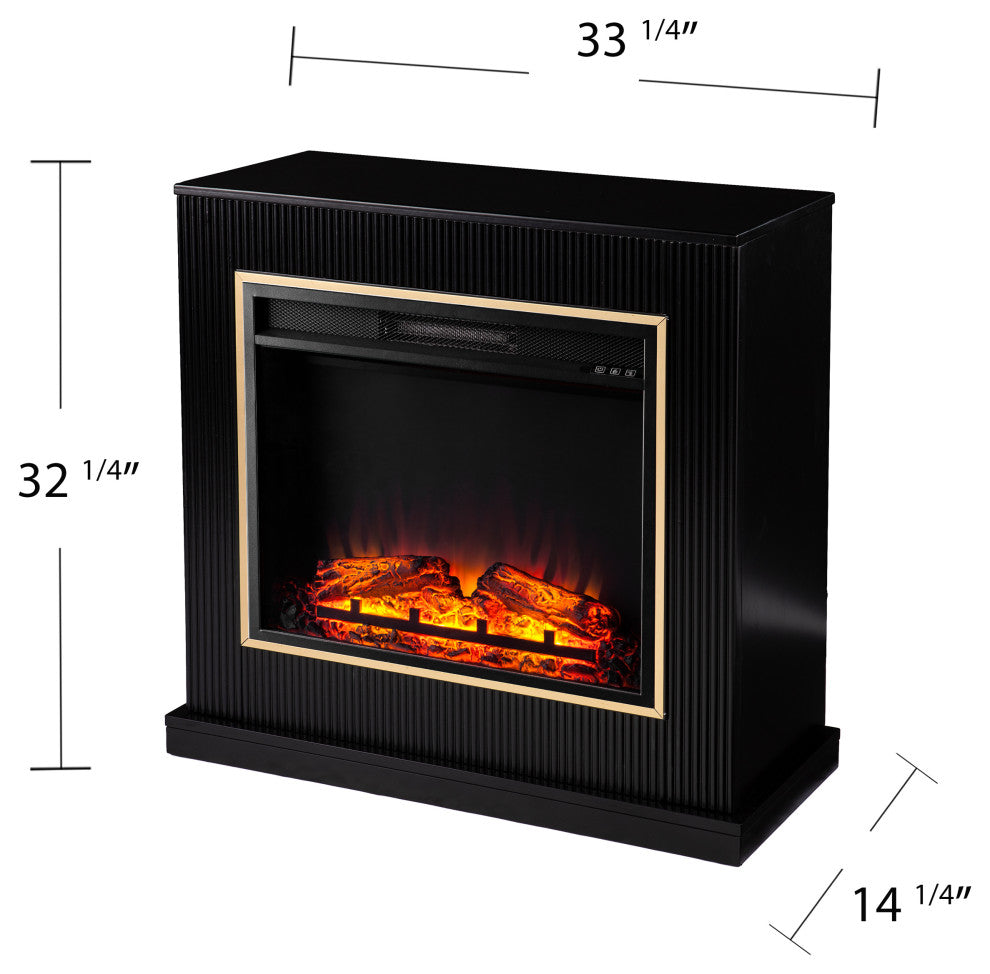 Vannes Contemporary Base Electric Fireplace