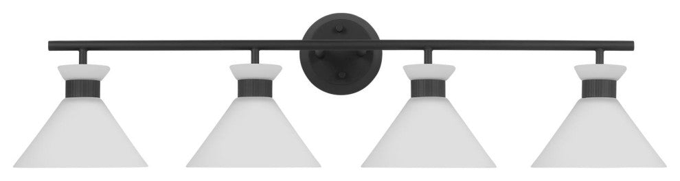 Belcarra 4 Light Bath, Midnight Black