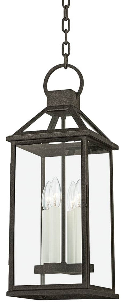 Sanders Four Light Exterior Lantern, French Iron