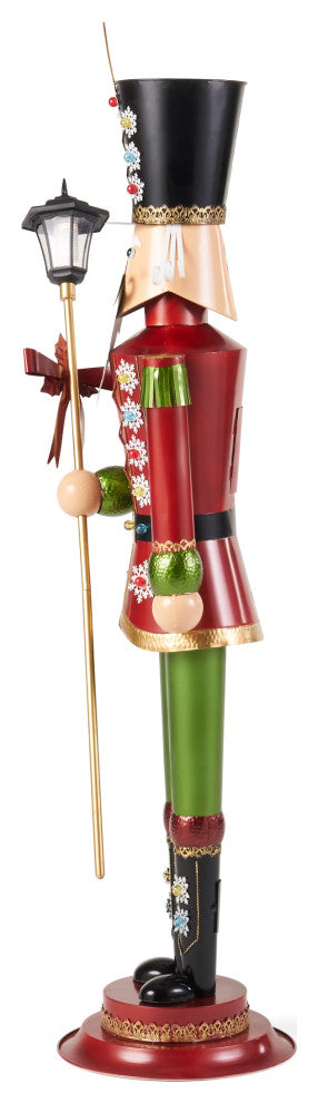 Almar Toy Soldier Solar Lantern Stand, Red