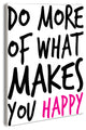 lulusimonSTUDIO Do More Makes You Happy Boutique Chic Wall Plaque