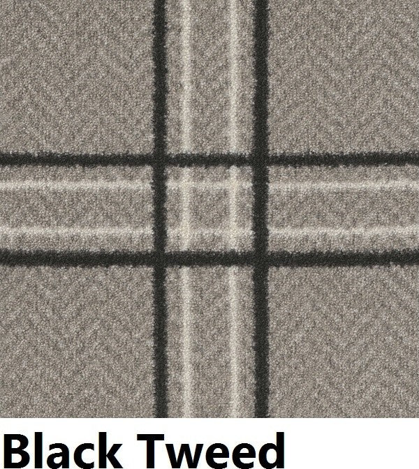 Tweed Herrington Plaid Area Rug Milliken Tactesse Nylon, RND 3'