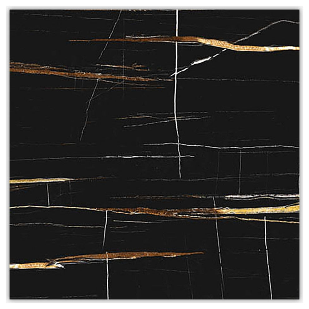 Sahara Noir Black Sand Textured 24x24 Porcelain Tile