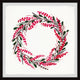 "Wreathe of Love III" Framed Painting Print, 18x18