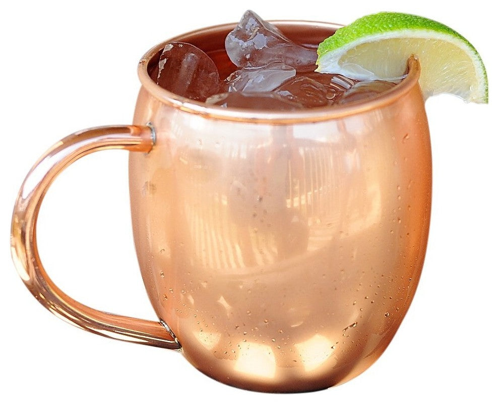 Barrel Shape Copper Mug, 16 oz