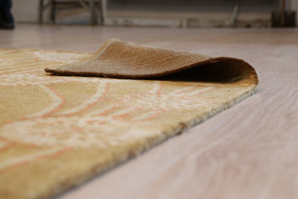 Brown Transitional All Over Ningxia Area Rug