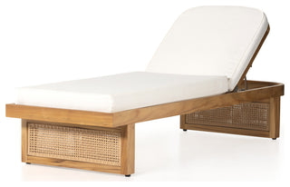 Merit Outdoor Chaise Lounge-Natural Teak