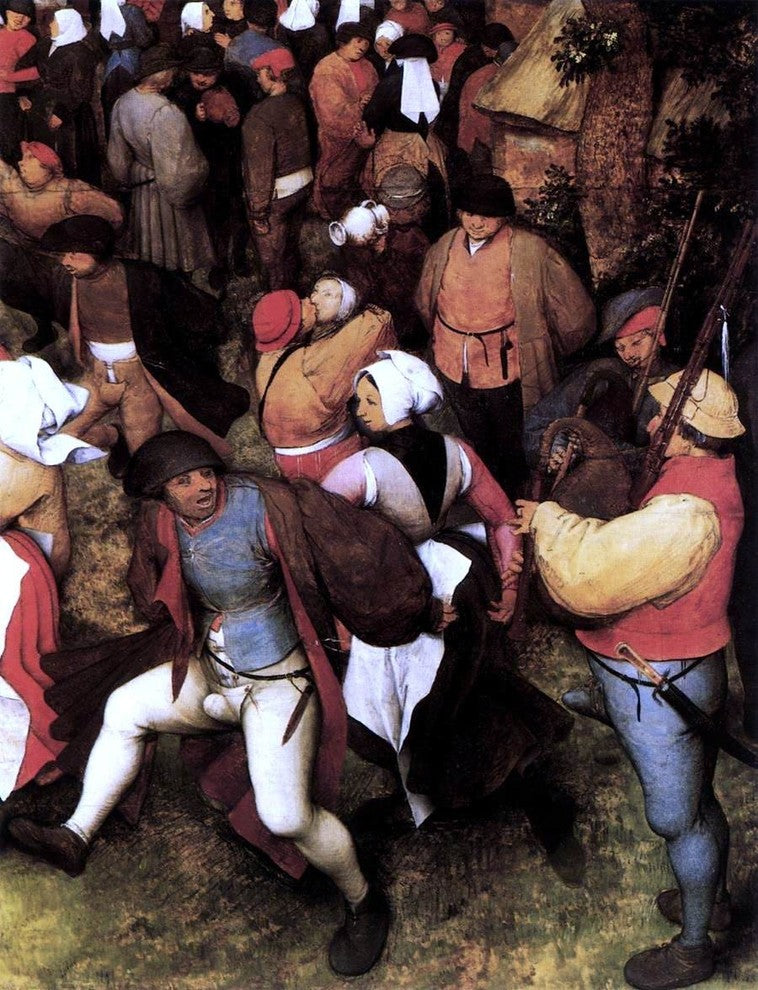 The Elder Pieter Bruegel Wedding Dance in the Open Air Wall Decal